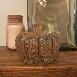 Adorable Decorative Wooden Pumpkin